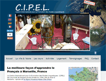 Tablet Screenshot of cipel.fr
