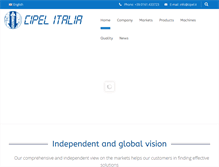 Tablet Screenshot of cipel.it