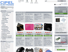 Tablet Screenshot of cipel.cz